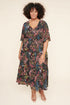 High Hopes Floral Flouncy Sleeve Tiered Maxi Dress Curve